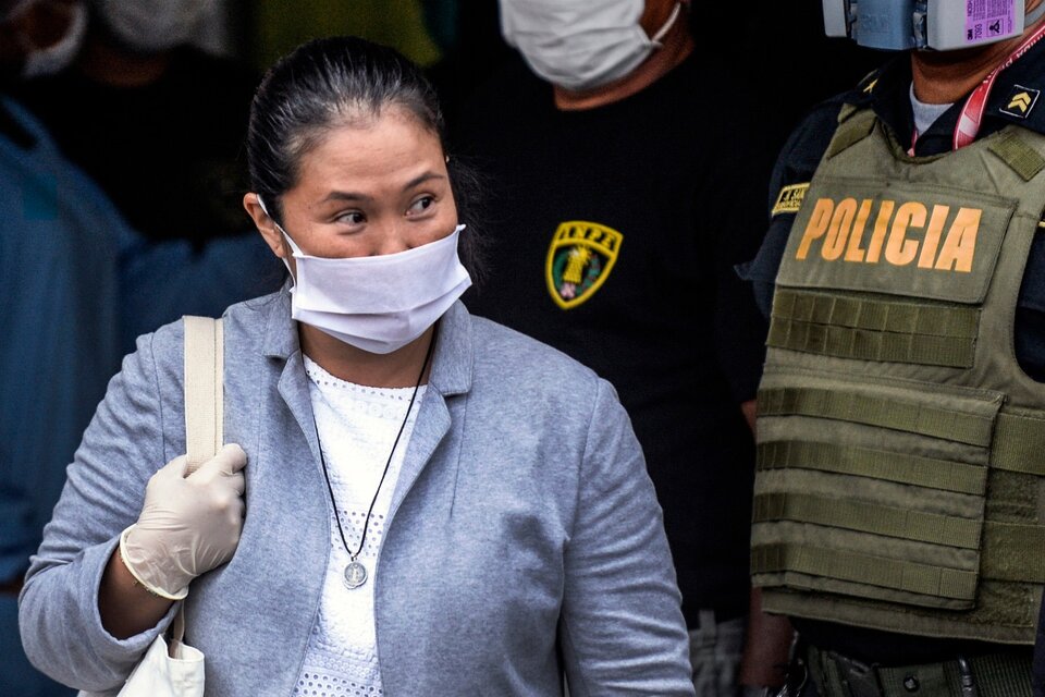 Keiki Fujimori, al salir de la cárcel en mayo del año pasado. (Fuente: AFP)