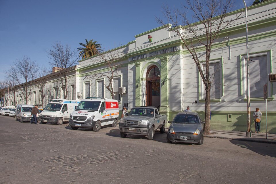 El Hospital San Martín, de Paraná, donde se encuentra detenido Claudio Paera.