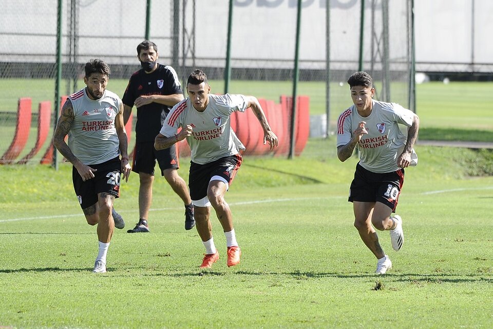 El plantel de River se entrenó en Ezeiza. (Fuente: Prensa River)