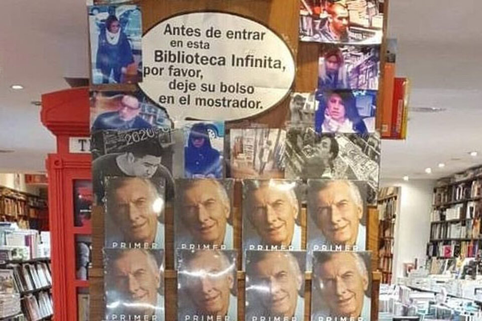 Lo único que provocó el mensaje d eAvelluto fue asociar a Macri con los ladrones supuestamente escrachados por la librería.