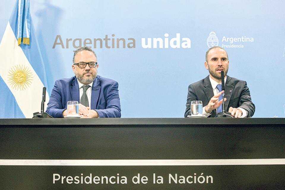 Los ministros Matías Kulfas y Martín Guzmán.