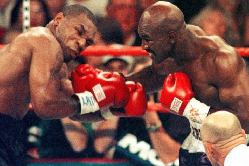 Mike Tyson podrá enfrentarse por tercera vez a Evander Holyfield. (Fuente: AFP)