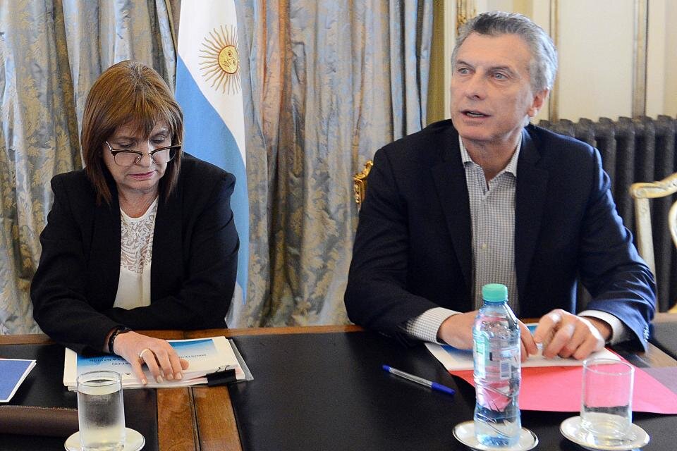 Patricia Bullrich y Mauricio Macri.