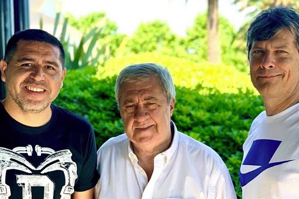 Otros tiempos: Riquelme, Ameal y Pergolini, juntos antes de las elecciones. (Fuente: NA)