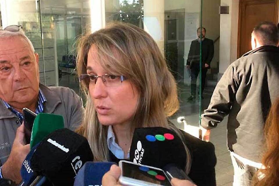 La fiscal Serena mantuvo conversaciones con otros imputados en la causa. (Fuente: Gentileza El Pregón de San Lorenzo)