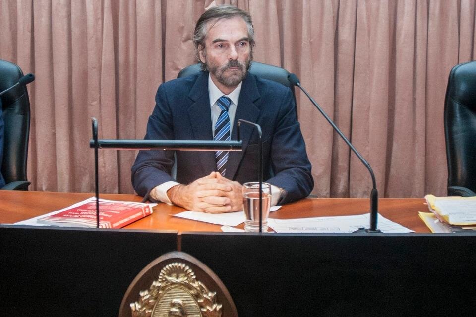 El cuestionado presidente del tribunal penal, Gustavo Hornos.