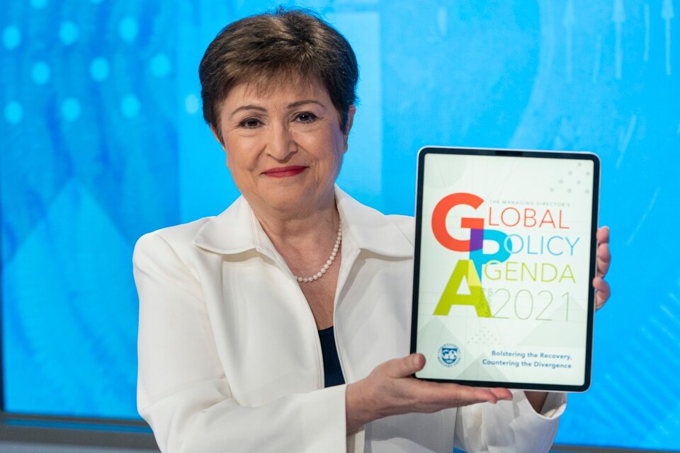 Kristalina Georgieva, directora gerente del FMI.  (Fuente: NA)