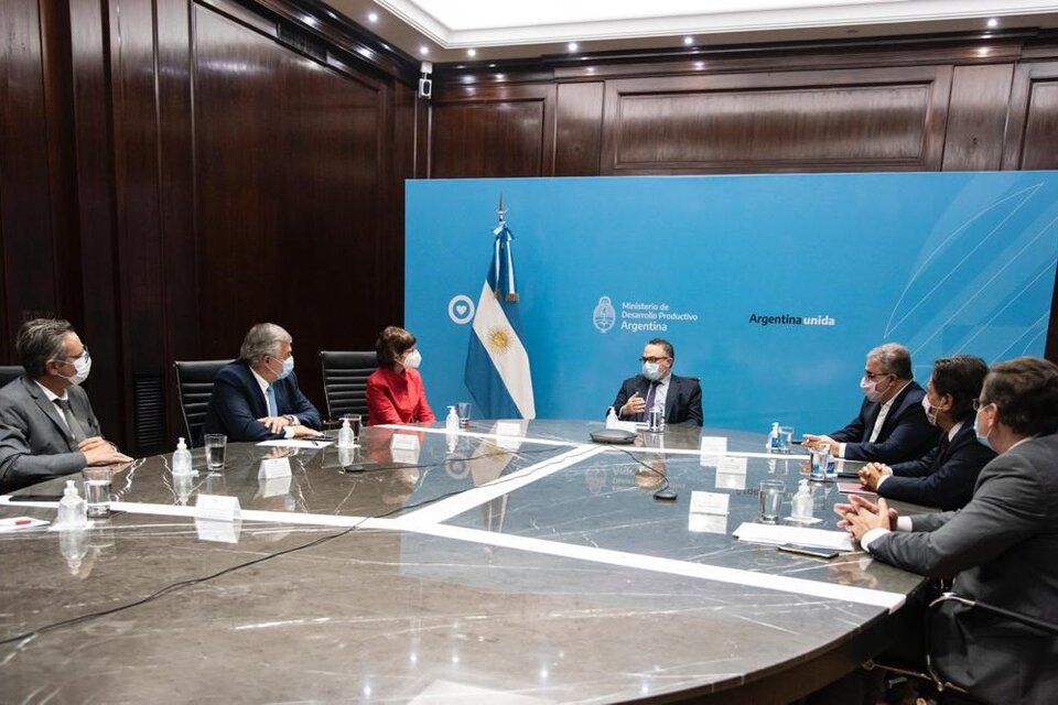 Kulfas, con los gobernadores de Catamarca, Salta y Jujuy.