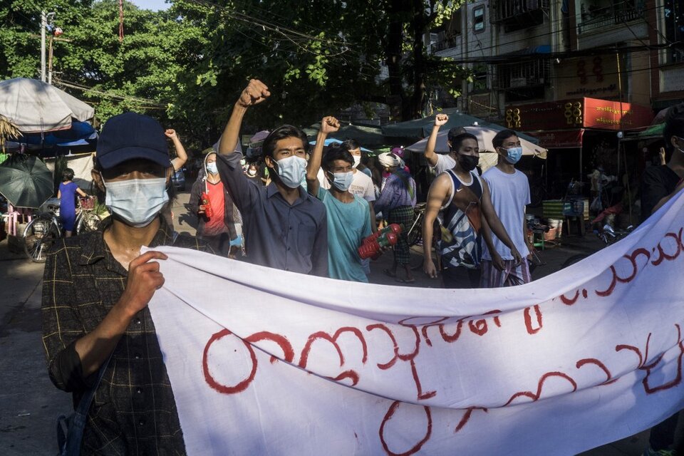 Brutal represión en Myanmar: 82 muertos en una protesta en la ciudad de Bago (Fuente: AFP)