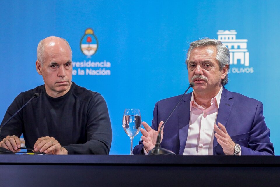 El presidente Alberto Fernández se reunirá con el jefe de gobierno porteño, Horacio Rodríguez Larreta.