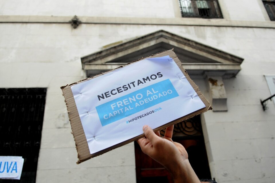 "Tenemos pendiente resolver los créditos UVA", indicó Alberto Fernández. (Fuente: Guadalupe Lombardo)