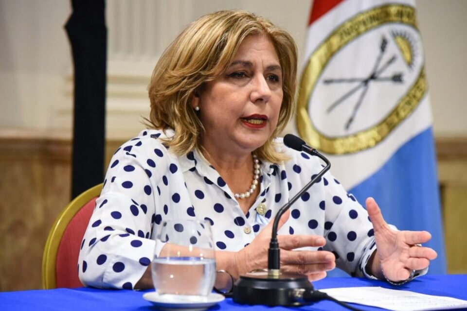 La ministra de Salud Sonia Martorano.