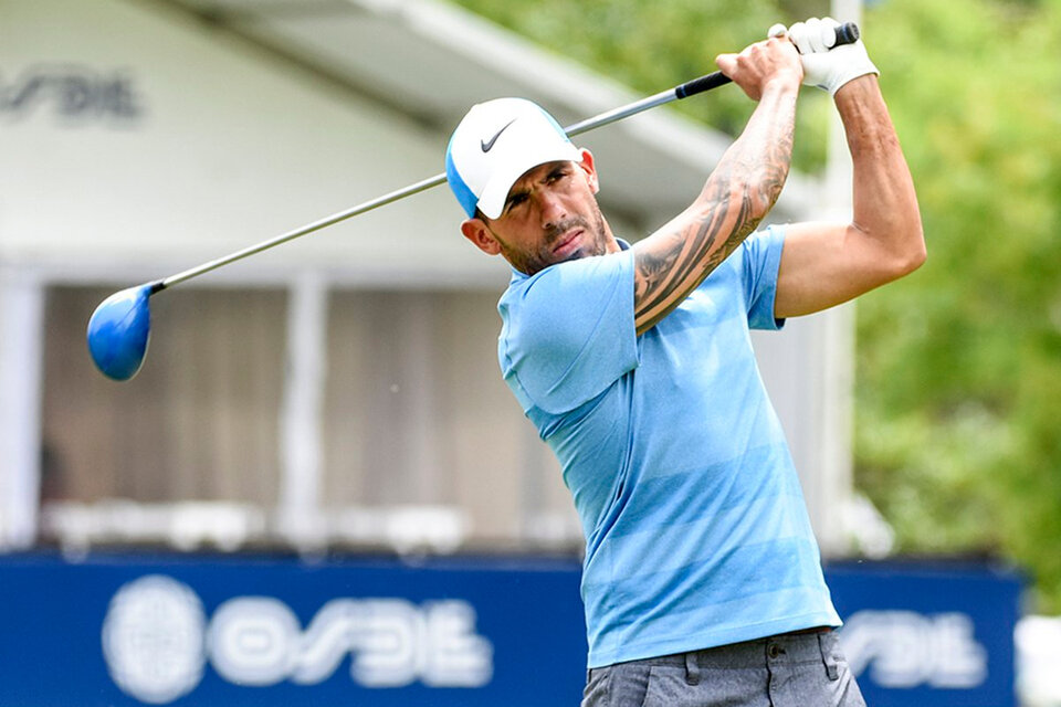 El "jugador del pueblo" Carlos Tévez, ídolo de Boca y amigo de Mauricio Macri. (Fuente: PGA TOUR)