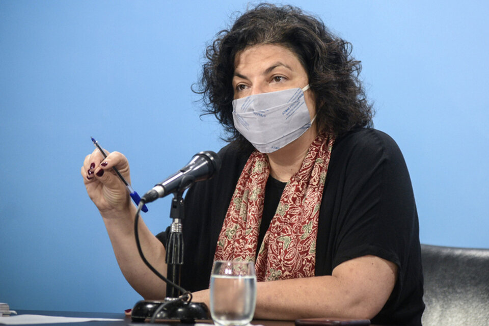 Carla Vizzotti, ministra de Salud de la Nación.  (Fuente: NA)