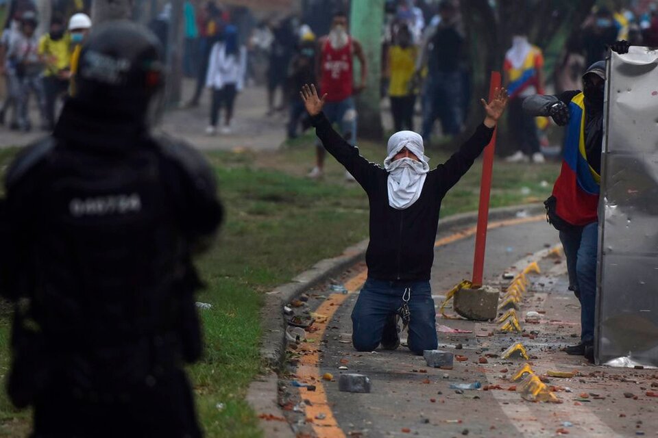 La represión en Colombia despertó la reacción de los deportistas locales (Fuente: EFE)