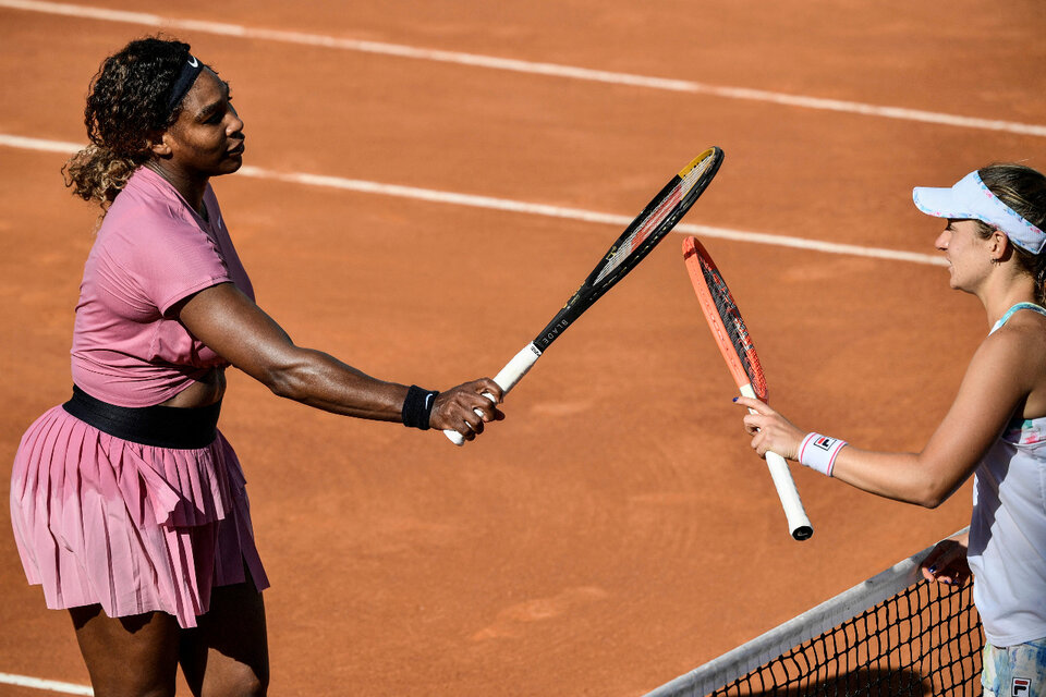 Podoroska logró frente a Serena Williams el triunfo más importante de su carrera. (Fuente: AFP)