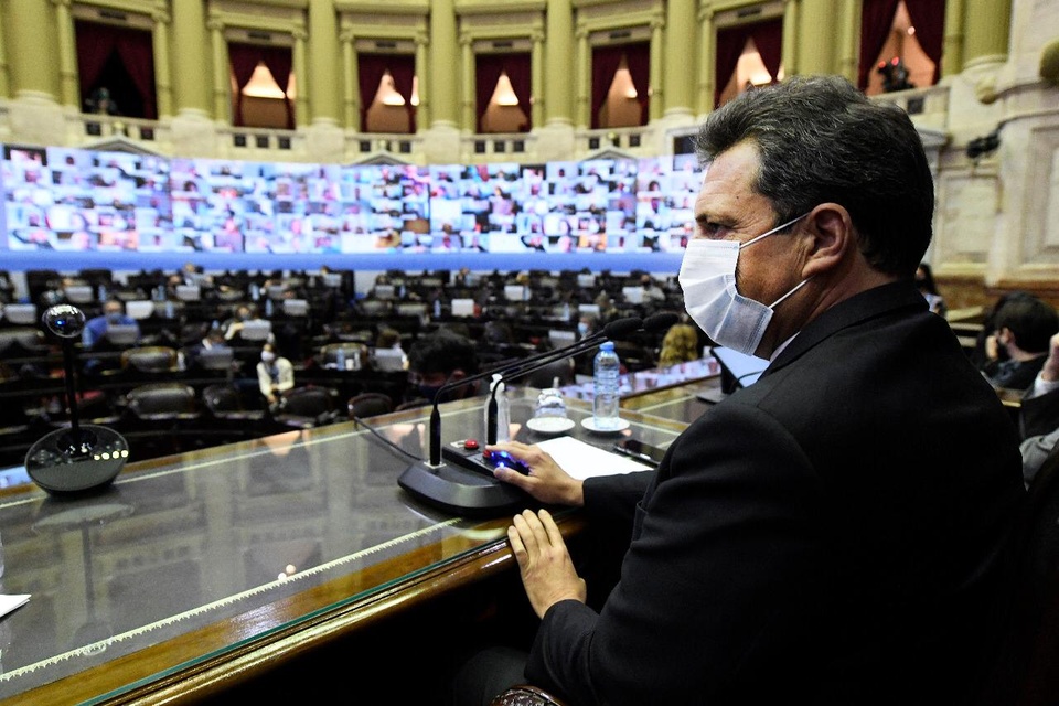 Sergio Massa, presidente de la Cámara de Diputados