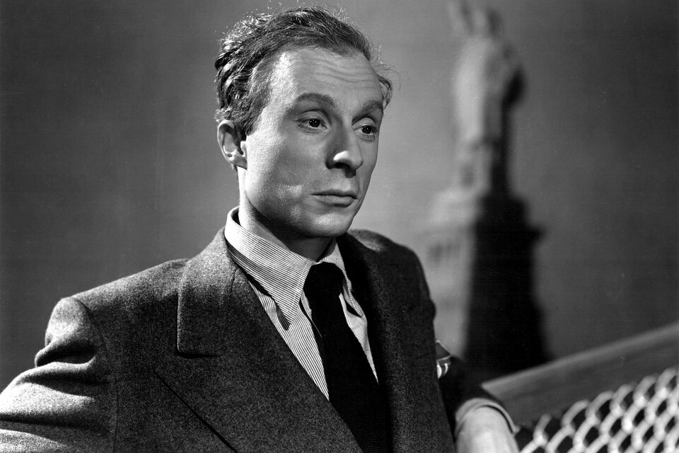 Norman Lloyd en "Saboteur" (1942), de Alfred Hitchcock. 
