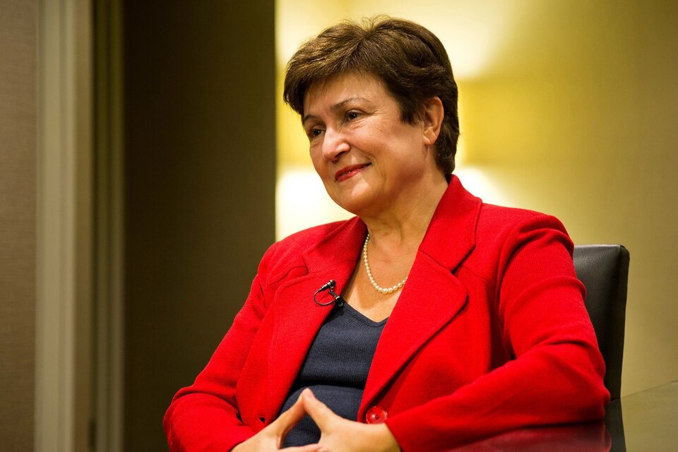 Kristalina Georgieva, directora gerente del FMI.  (Fuente: AFP)