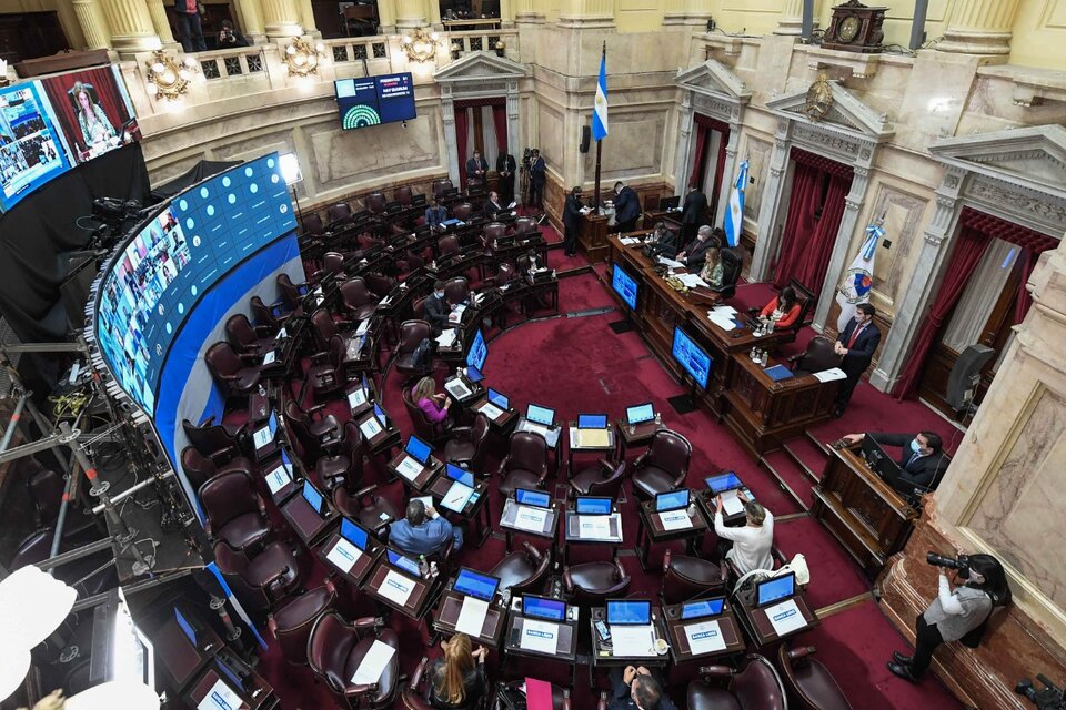 El Senado de la Nación. (Fuente: NA)