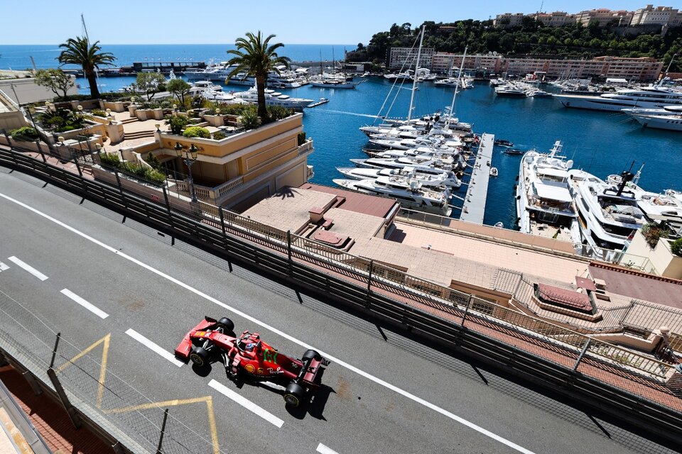 Leclerc, en el circuito de Mónaco. (Fuente: AFP)