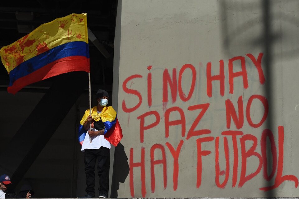Las protestas en las ciudades colombianas (Fuente: AFP)