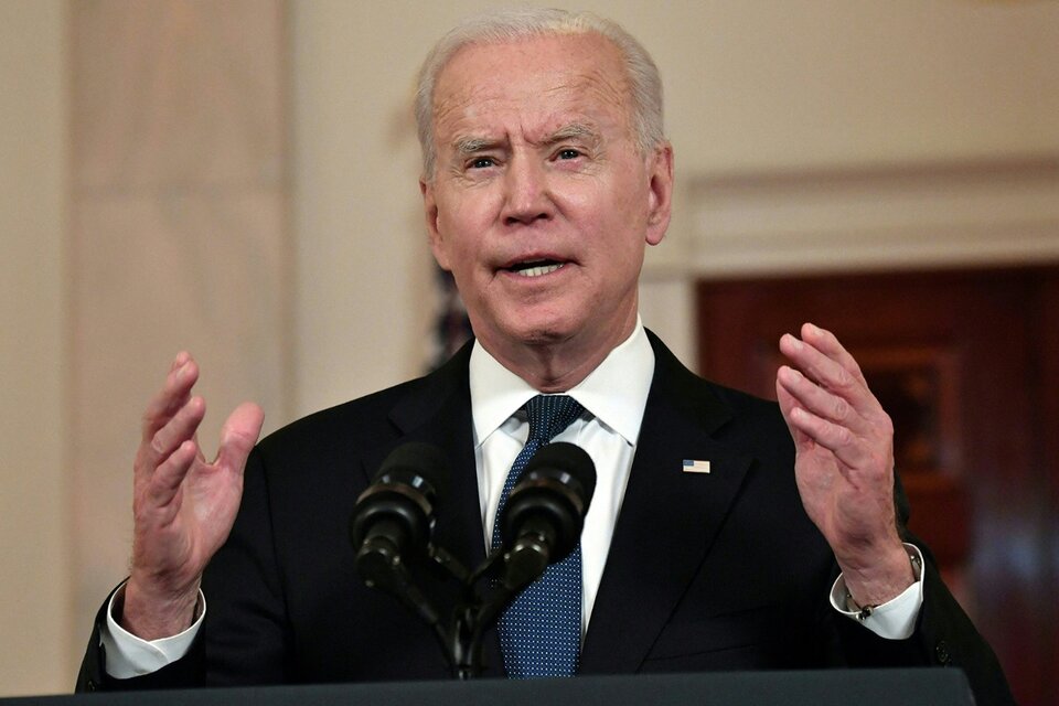 Joe Biden, duramente criticado por no intervenir antes, festejó el cese del fuego. (Fuente: AFP)