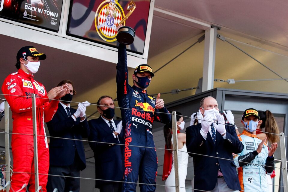 Verstappen ganó por primera vez en el Gran Premio de Mónaco (Fuente: AFP)