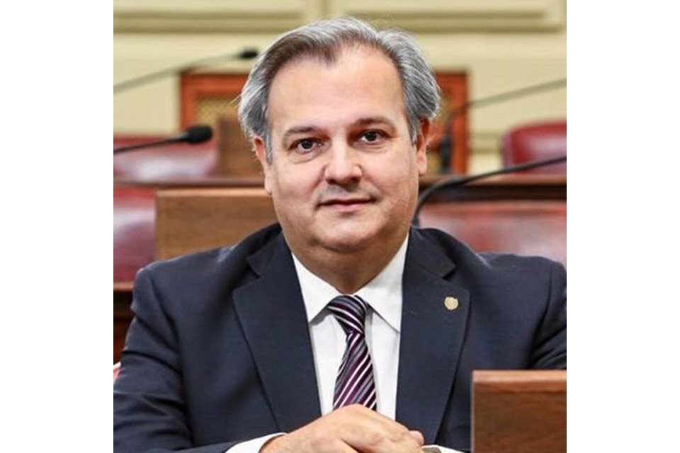 El presidente de la Cámara de Diputados Pablo Farías.