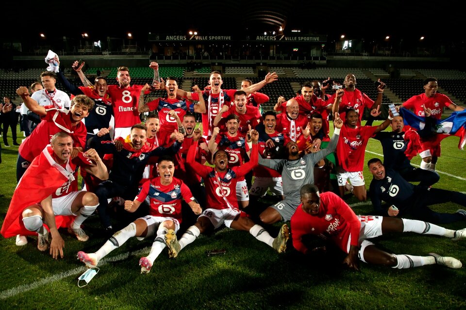 Lille batió al Angers y se consagró campeón de la Liga de Francia (Fuente: EFE)