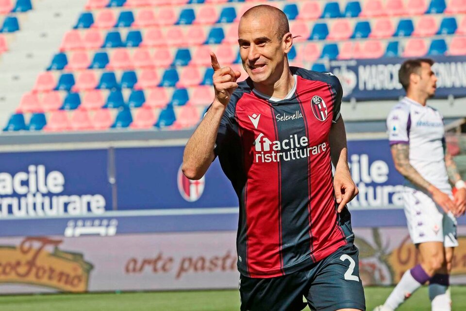 Rodrigo Palacio jugó 132 partidos con la camiseta de Bologna (Fuente: EFE)