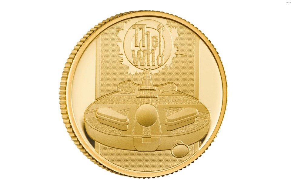 Lanzan una moneda de colección en homenaje a la legendaria banda The Who