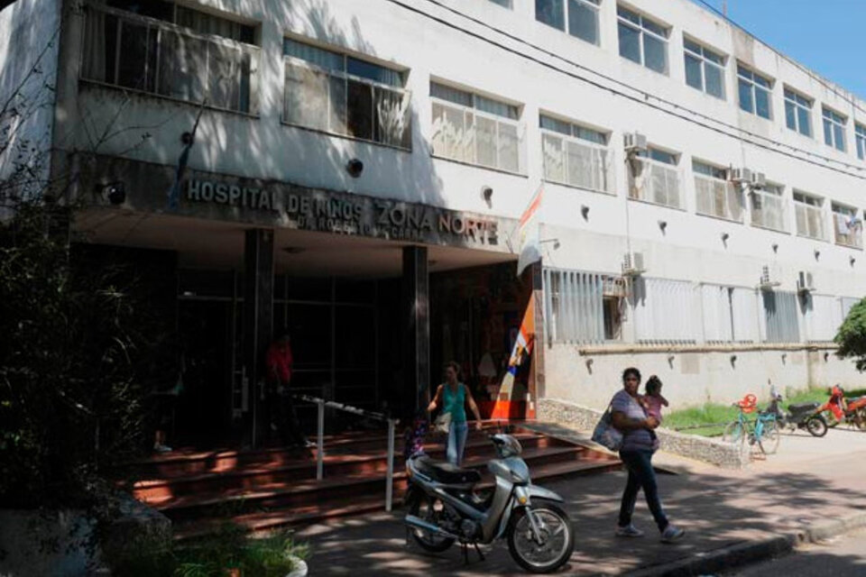 El hospital de Rosario donde se halla internada la pequeña. 
