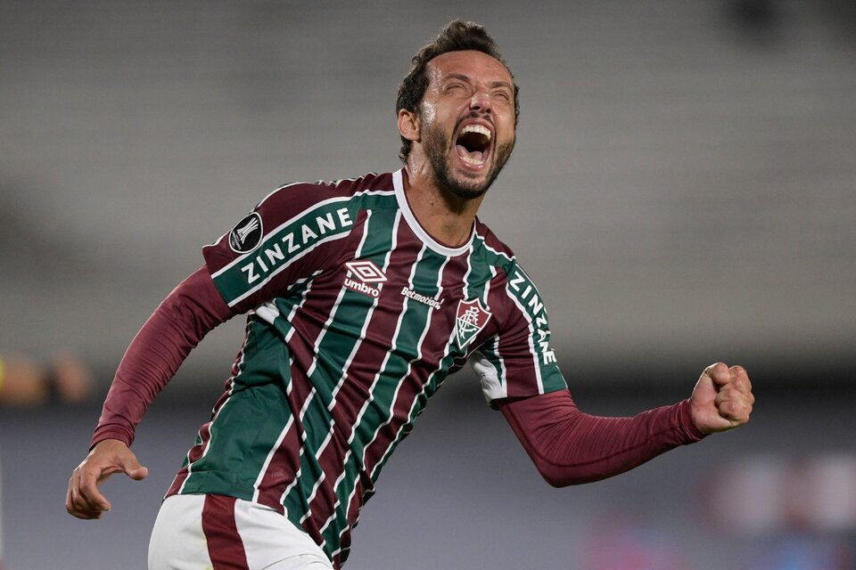 Caio grita el primer gol de los brasileños (Fuente: AFP)