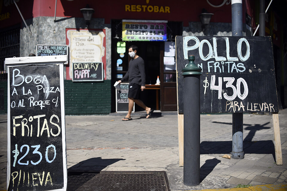 Bares y restoranes dicen que no pueden sostenerse con el take away. (Fuente: Andres Macera)