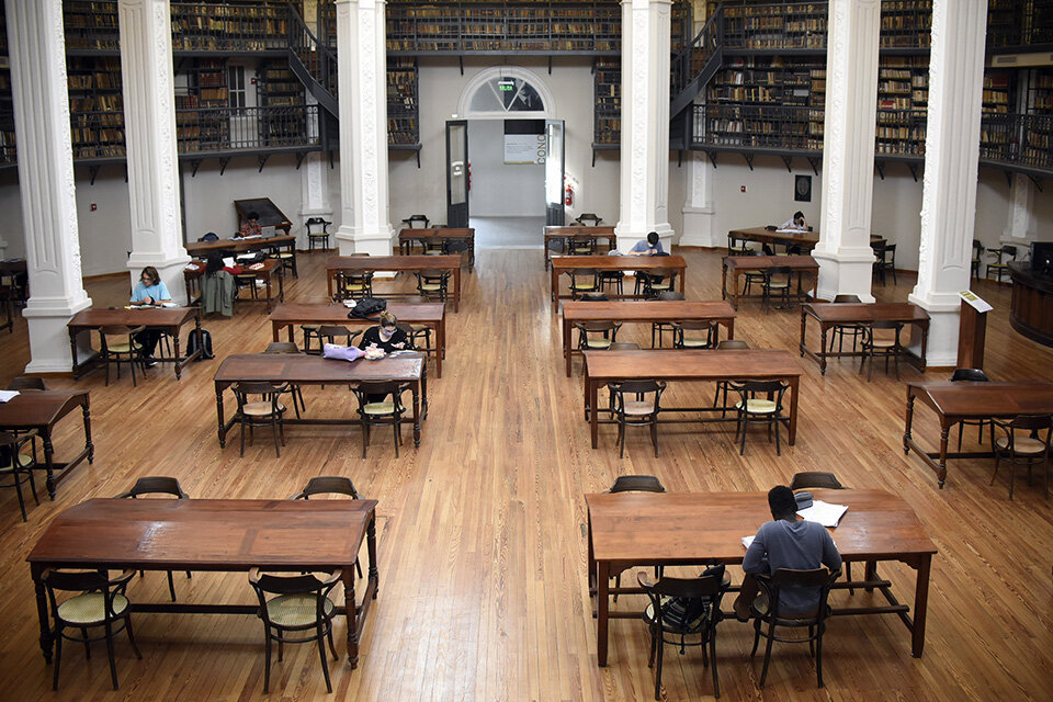 El mapa señala las bibliotecas de la ciudad.  (Fuente: Andres Macera)