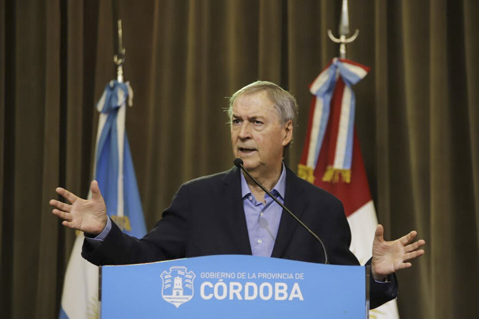 Juan Schiaretti, gobernador de Córdoba.  (Fuente: NA)