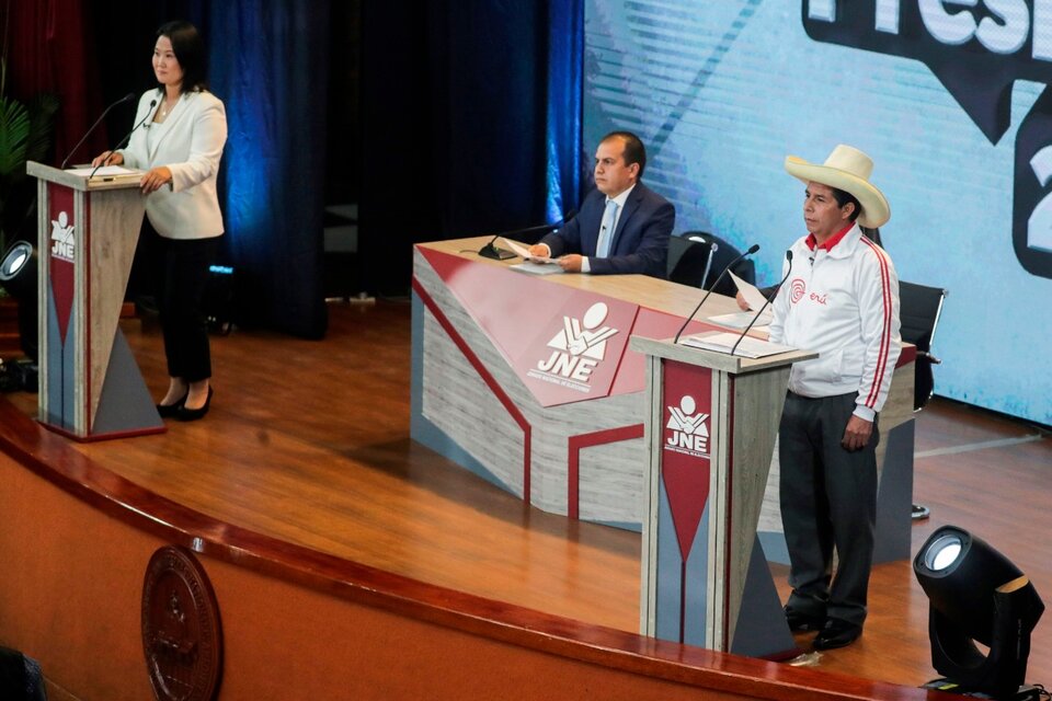 ültimo debate Keiko Fujimori-Pedro Castillo.