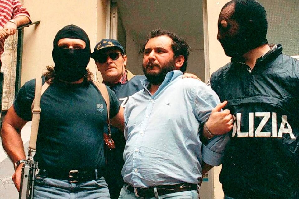 Brusca, cuando fue detenido en mayo de 1996.  (Fuente: EFE)