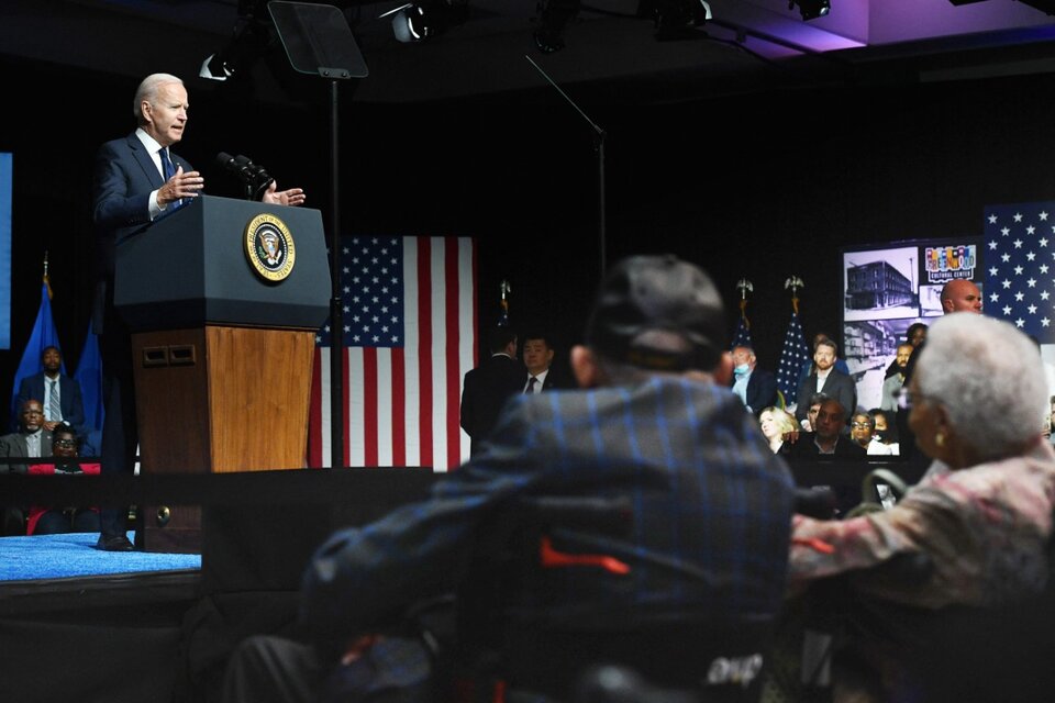 Biden habló en Tulsa en contra de la violencia racial.  (Fuente: AFP)