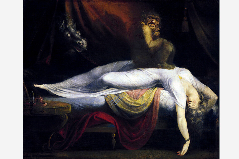 La pesadilla, de Henry Fuseli (obra fechada en Suíza, 1781). 