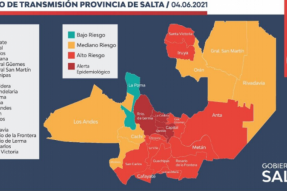 Vuelven las restricciones de circulación a los departamentos de mayor
