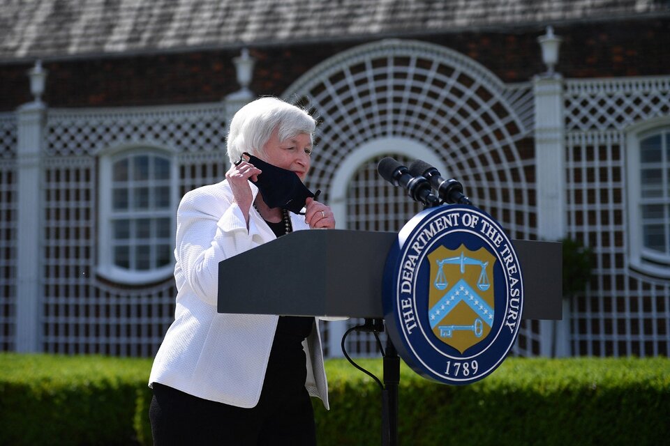 Janet Yellen, secretaria del Tesoro de EE.UU., impulsa el nuevo tributo. (Fuente: AFP)