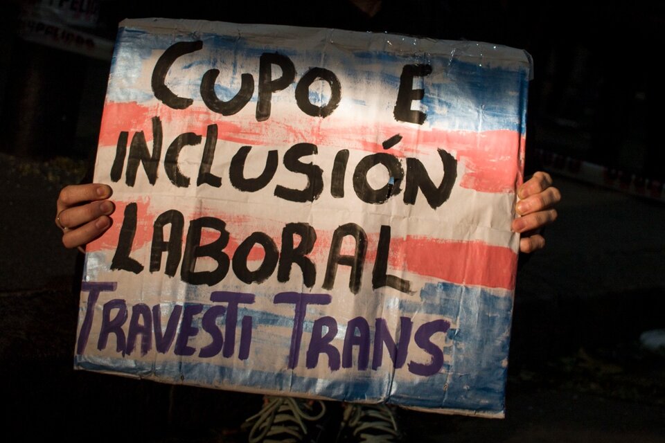 Entre el 80 y el 90 por ciento de la población trans nunca accedió a un empleo formal. (Fuente: Télam)