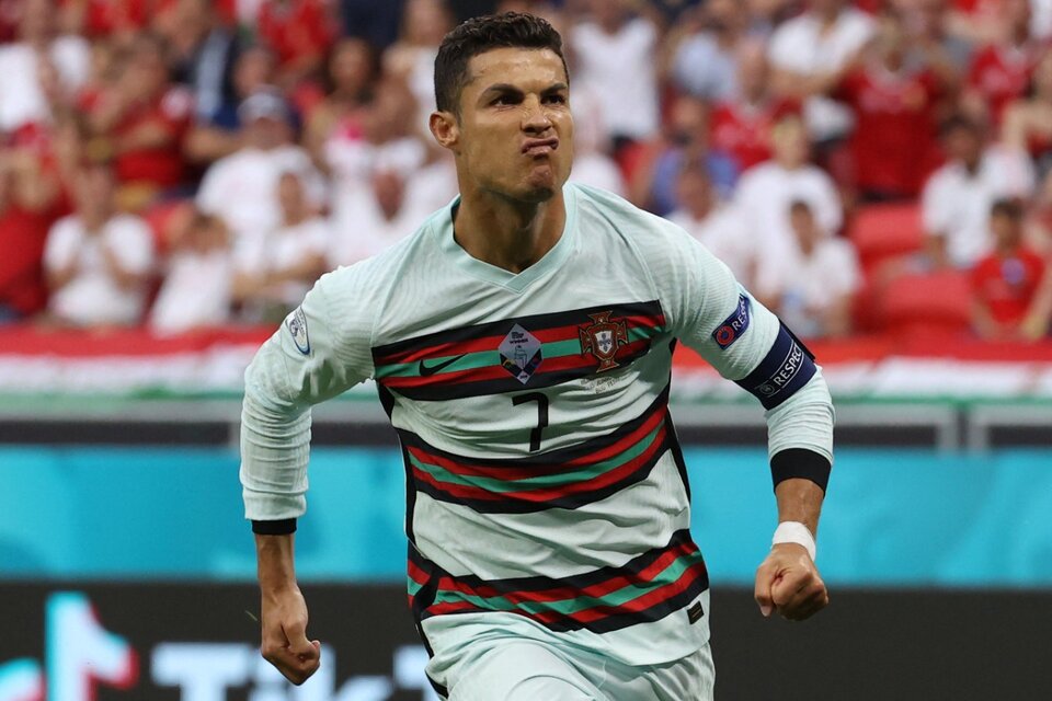 Cristiano, ya es el máximo goleador de la historia de la Eurocopa (Fuente: AFP)