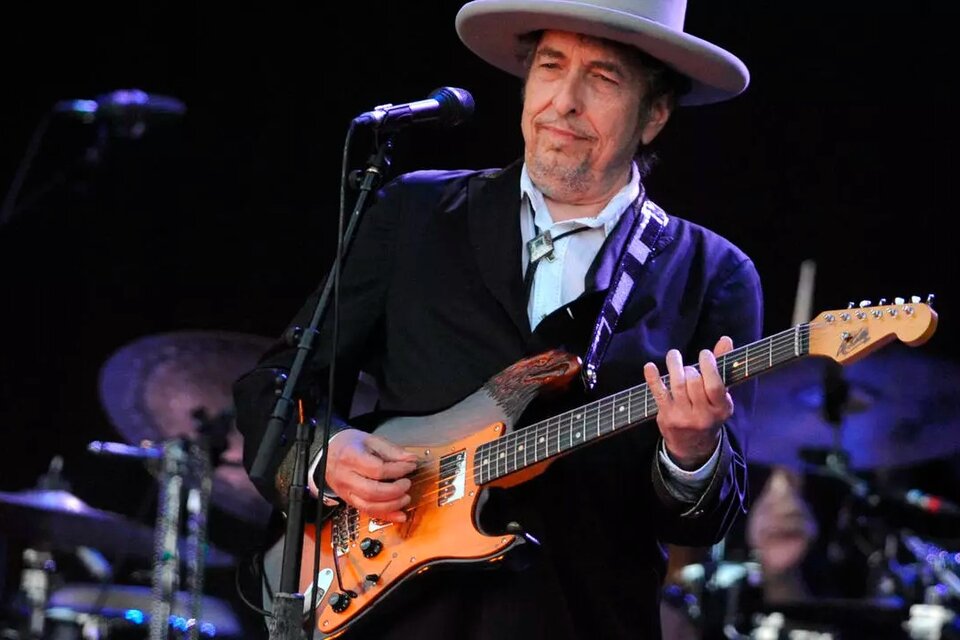 Bob Dylan en acción: el Nobel se prepara para volver a los escenarios, a través del streaming.  (Fuente: AFP)