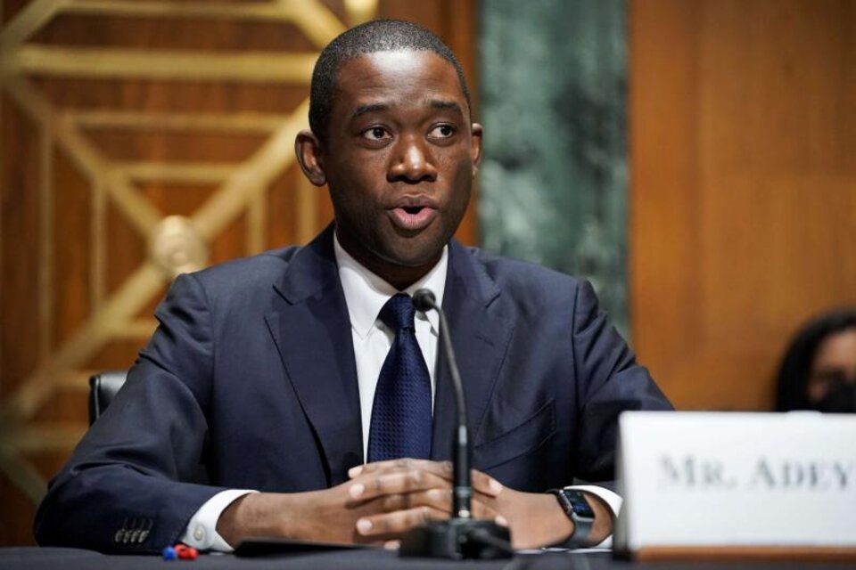 Wally Adeyemo, número dos del Departamento del Tesoro de Estados Unidos. (Fuente: AFP)