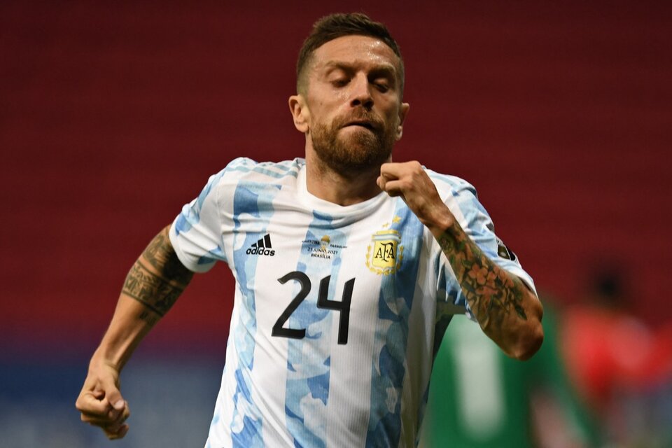 Gómez fue titular en el seleccionado argentino (Fuente: AFP)