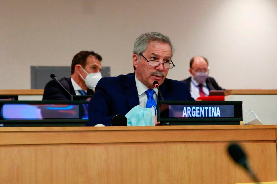 Felipe Solá expuso ante el Comité de Descolonización de las Naciones Unidas. (Fuente: Foto: Cancillería)