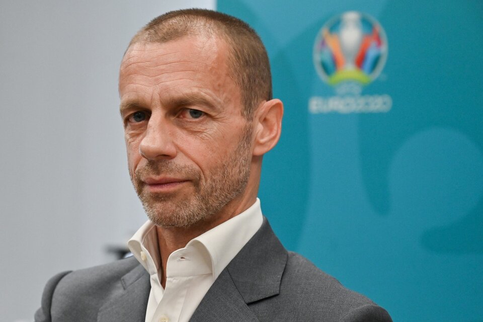Aleksander Ceferin, presidente de la UEFA (Fuente: AFP)